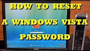 How to Reset a Password in Windows Vista