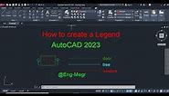 How to create a Legend In AutoCAD 2023