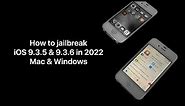 How to Jailbreak iOS 9.3.5 & 9.3.6 in 2024 (Mac & Windows)