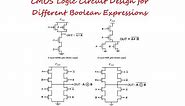 CMOS Logic Circuit Design for different Boolean Expression