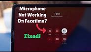 FIX: Microphone Not working on FaceTime iPad!
