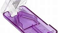 EZY DOSE Pill Cutter and Splitter with Dispenser, Cuts Pills, Vitamins, Tablets, Stainless Steel Blade, Travel Sized, Purple