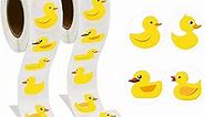 1000 Pcs Rubber Yellow Duck Stickers Cute Duck Decoration for Duck Birthday Party Favor Bags Water Bottle Notebook Decorations,1.5 Inch