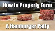 How to Make a Perfect Hamburger Patty From Ground Beef