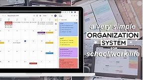 Simple organization system for school/work/life | Google Keep & Calendar