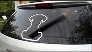 Puppy dog vinyl decal funny window wiper wagging tail