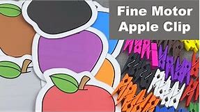 Fine Motor Apple Clip For Early Childhood Teachers