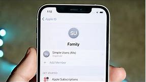 How To Setup Family Sharing On iPhone!