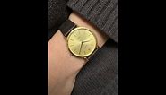 Rolex 4112 Cellini 18k Yellow Gold Original c. 1980s Unisex Strap Watch