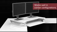 Ergotron WorkFit-TL Sit Stand Desktop: In Motion