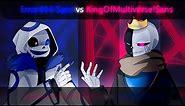 Error404!Sans vs KingOfMultiverse!Sans (Animation)