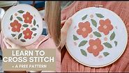 How to Start Cross Stitching - An In-Depth Tutorial + A Free Cross Stitch Pattern