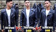 Thursday Leather Jacket Vs Schott Perfecto 118 Vs A $70 Leather Jacket- Best Motorcycle Jackets
