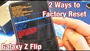 Galaxy Z Flip: Two Ways to Factory Reset (Hard Reset & Soft Reset)