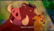 The Lion King 1994 Hakuna Matata Lyrics 1080pHD 1080p