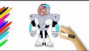 How to Draw Cyborg | Teen Titans Go!