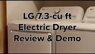 LG 7.3-cu ft Electric Dryer ENERGY STAR Review & How To Use