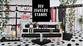 DIY LUXURY HIGH-END STORE JEWELRY DISPLAY STANDS DUPES | EASY WATCH/BRACELET/BANGLE HOLDER From Wood