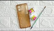 Mobile Back Cover Painting😍 | DIY Mobile Cover Painting At Home | Mobile Cover Painting Idea |