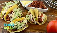 Tacos/ Veg Mexican Bean Tacos Recipe by Tarla Dalal