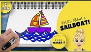 How to Draw a Sailboat | Learn How to Make a Sailboat Drawing in this Easy Art Video for Kids