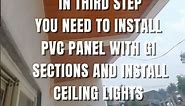 Pvc flase ceiling installation | #ytshorts #pvcceiling #falseceiling #architecture #diy @insteel