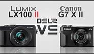 Panasonic Lumix LX100 II vs Canon PowerShot G7 X Mark II
