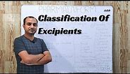 Excipient Classification | Pharma Excipients