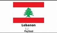 Lebanon Flag Emoji 🇱🇧 - Copy & Paste - How Will It Look on Each Device?