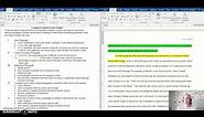 ENG 101 Compare/Contrast Essay Outline Walk Through