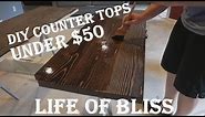 DIY Solid Wood Countertops for under $50 w/ 2x10 Lumber