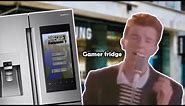 Rick Astley gets a Samsung Smart Fridge