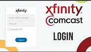 Xfinity Login | xfinity.com | Comcast
