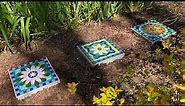 Ep. 98 MORE MOSAIC SUNFLOWERS and Finishing the Mosaic Stepping Stone Path!