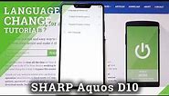 How to Change Language on SHARP Aquos D10 - Set Up Language