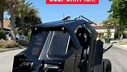 How cool is the Batmobile golf cart?! 😎👏⛳️ #golfcart #batmobilegolfcart #customgolfcarts #golftok #golftiktok #golfr #golfer #golf #golflife #golfcartlife #golfday #golffitness #batmobile