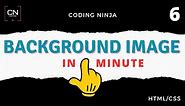 How to add background image in HTML and CSS | Coding Ninja