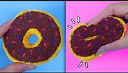 DIY Donut Squishy! How to make squishy easy tutorial
