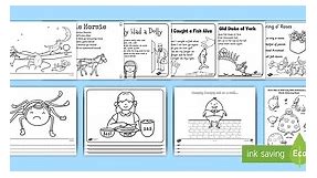 Nursery Rhyme Coloring Sheets Pack