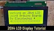 20x4 LCD Tutorial || Arduino I2C