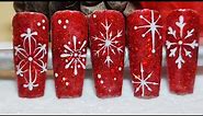 Snowflake nail art design compilation | Winter Nails designs | christmas nail art