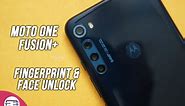 Motorola One Fusion+ Face Unlock and Fingerprint Scanner