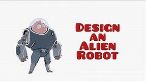 design a alien robot character