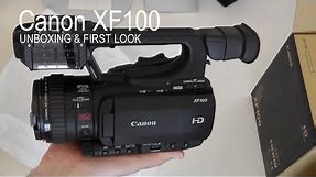 Canon XF100 HD Video Camera Unboxing & First Look