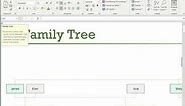 How to make a family tree in Excel