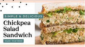 INCREDIBLE Chickpea Salad Sandwich | Easy 15-Minute Vegan Recipe