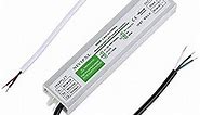 LED Driver 60 Watts Waterproof IP67 Power Supply Transformer Adapter 100V-260V AC to 12V DC Low Voltage Output for LED Light, Computer Project, Outdoor Light and Any 12V DC led Lights