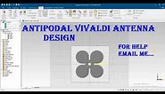 antipodal vivaldi antenna design in cst