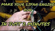 Lifan 125cc manual engine basic wiring to make it run