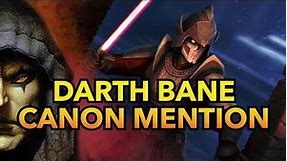 Darth Banes history revealed in New Star Wars Comic! New Canon Sith History (Star Wars Explained)